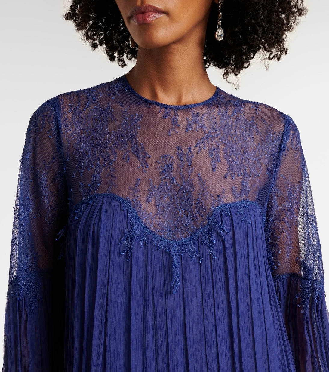 Costarellos - Renia chantilly lace gown