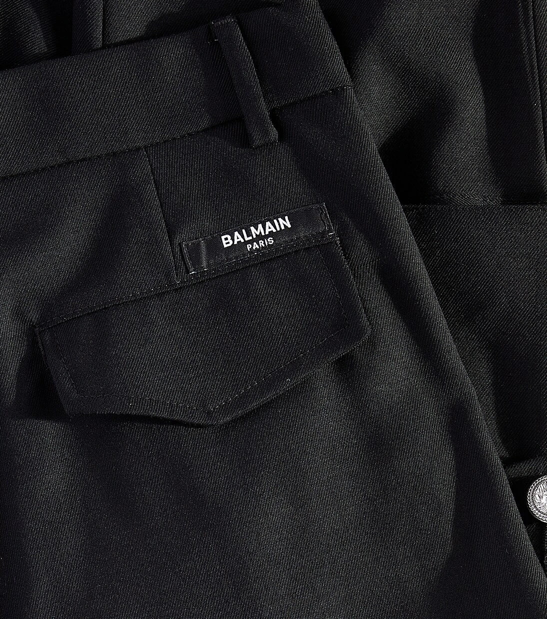 Balmain Kids - Yün kargo pantolon