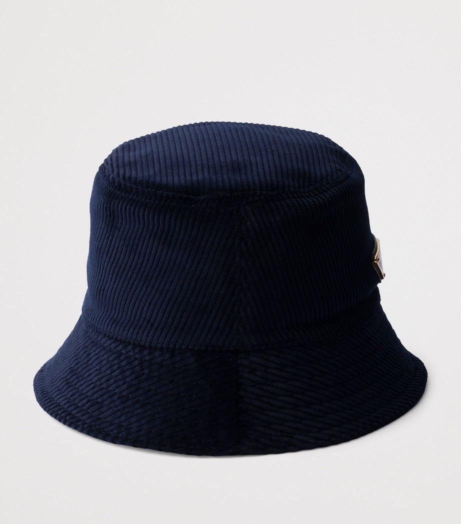 Blue Corduroy Bucket Hat