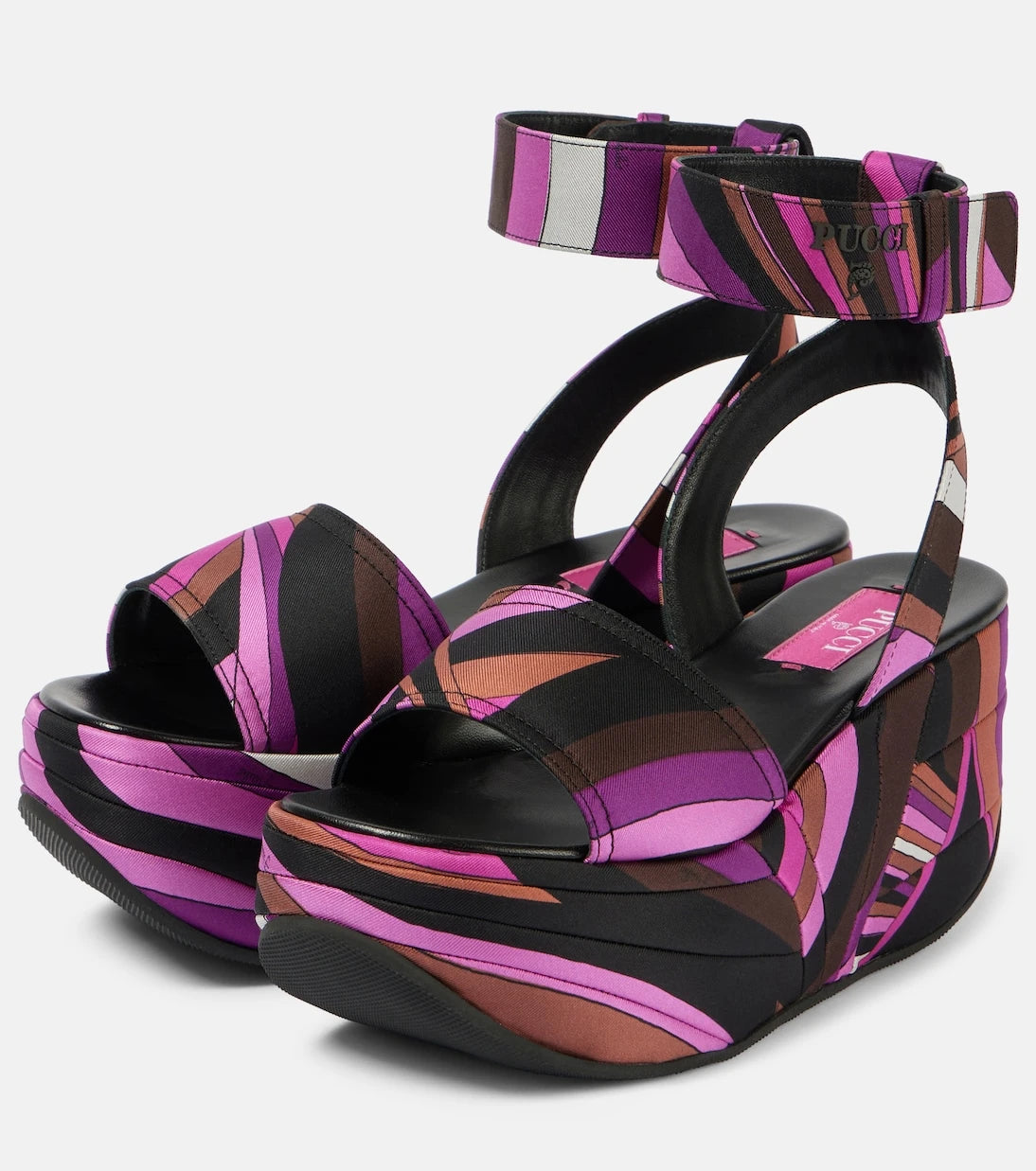 Pucci - Pucciami Iride satin platform sandals