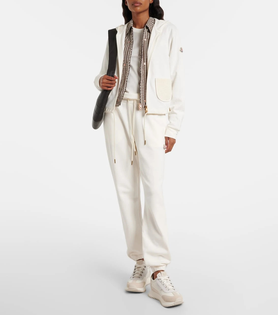 Moncler - Pacey2 suede-trimmed sneakers
