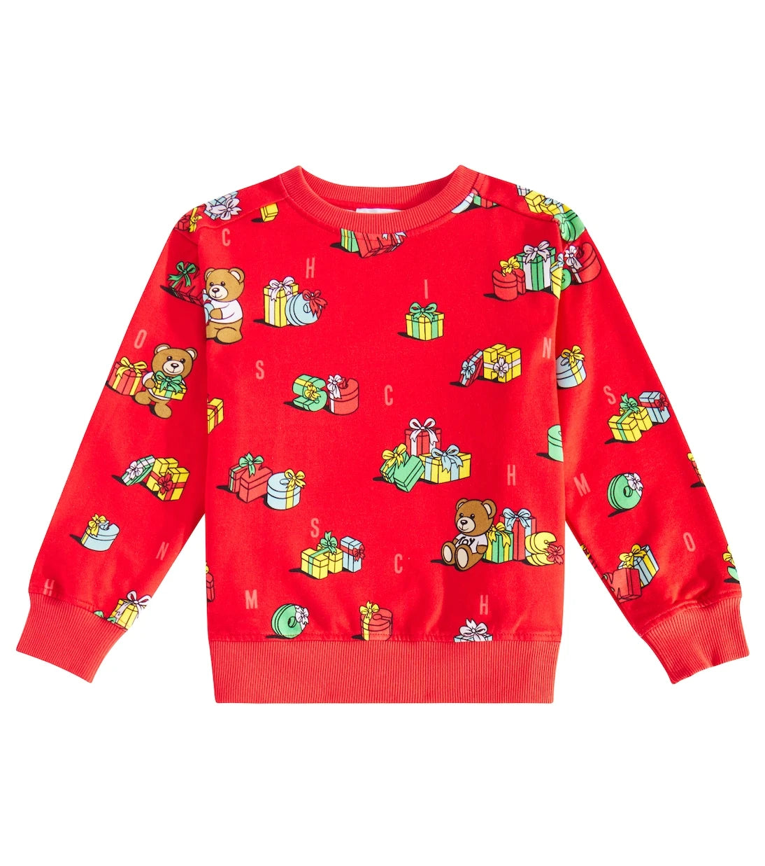 Moschino Kids - Teddy Bear printed cotton sweatshirt