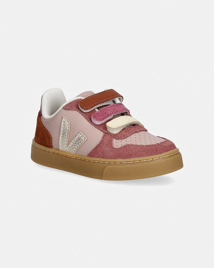 Veja Small V-10 çocuk deri spor ayakkabı