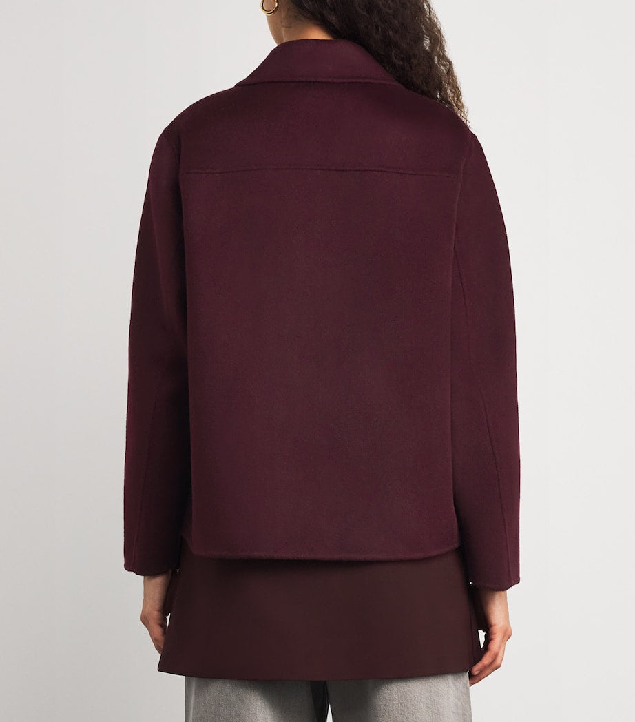 Claudie Pierlot Brown Wool-Blend Fringe Jacket