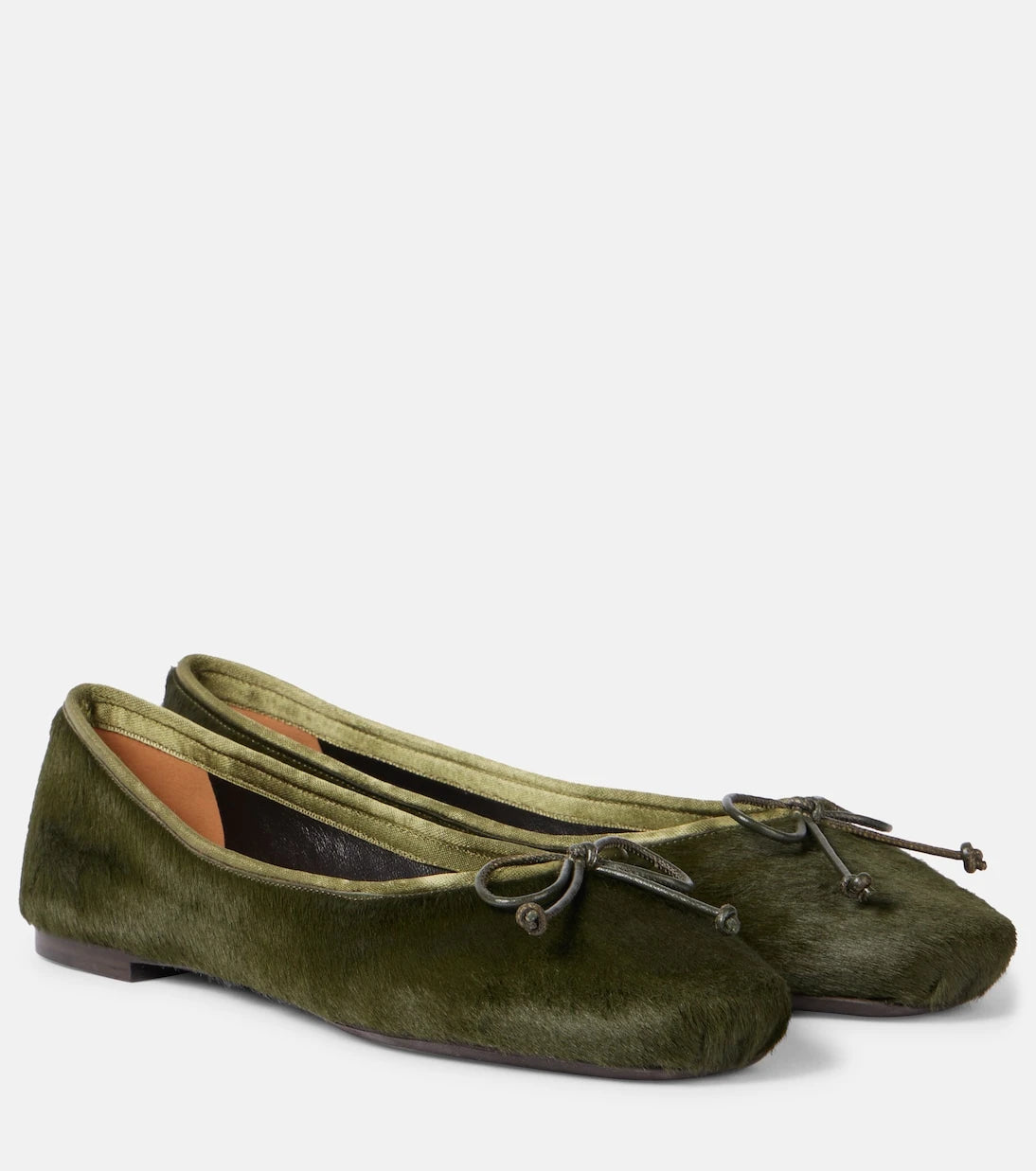 Khaite - Charlotte calf hair ballet flats