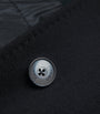 Navy Cashmere Insert-Detail Blazer