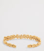 Small Yellow Gold and Diamond Shimmer Audrey Bangle
