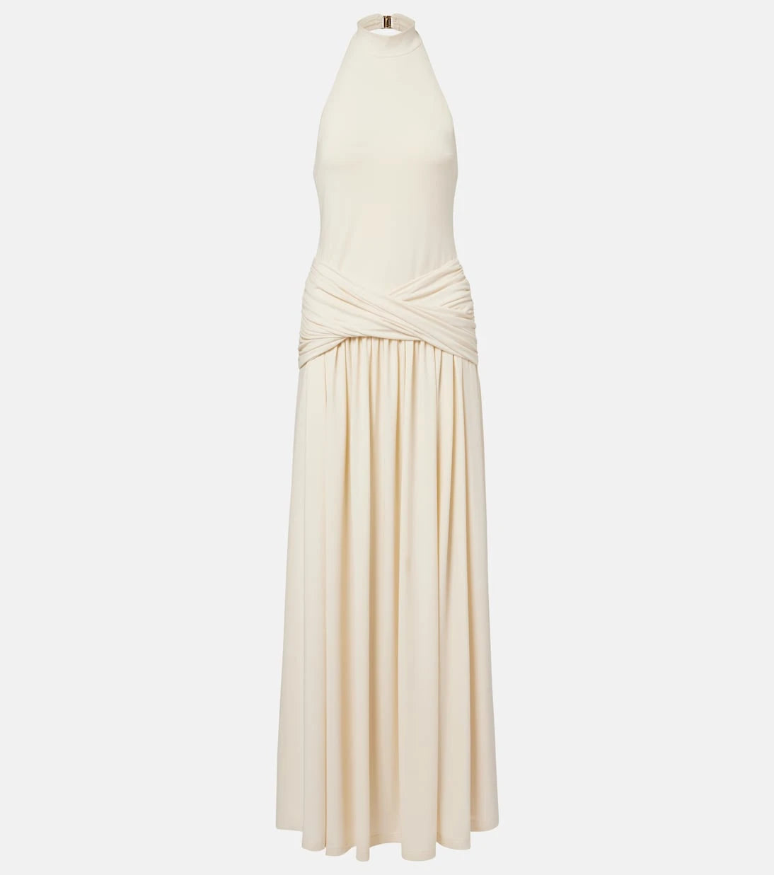 Bananhot - Zoya draped halterneck maxi dress