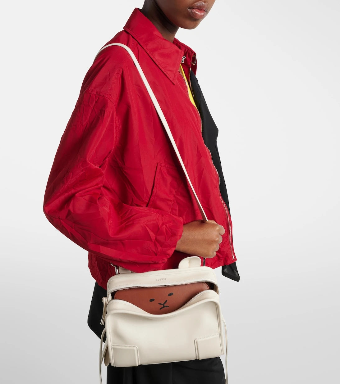 Loewe - Amazona 180 Lion Intarsio Small tote bag