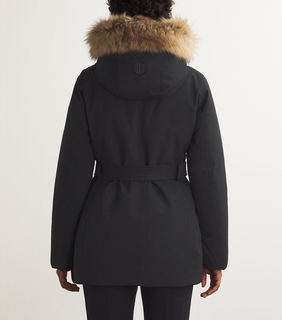 Mackage Black Fur-Trim Jeni-FZ Down Coat