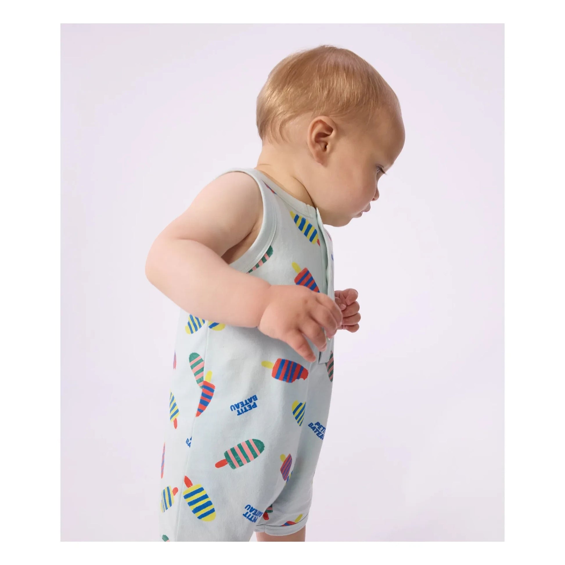 Petit Bateau - Combishort Glaces | Turquoise