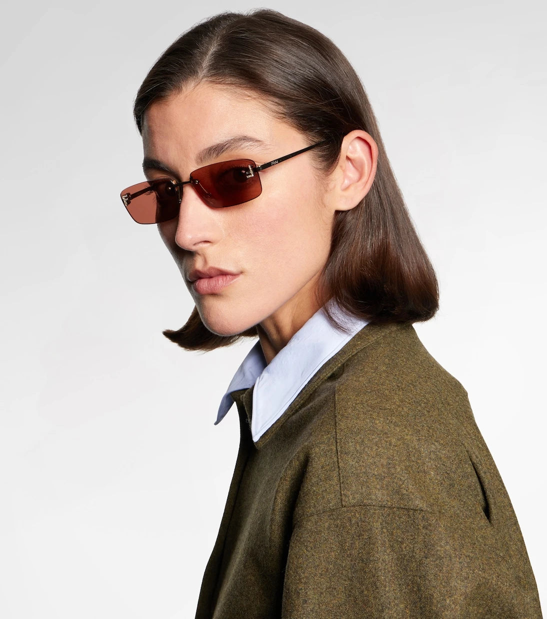 Fendi - Fendi First Crystal rectangular sunglasses