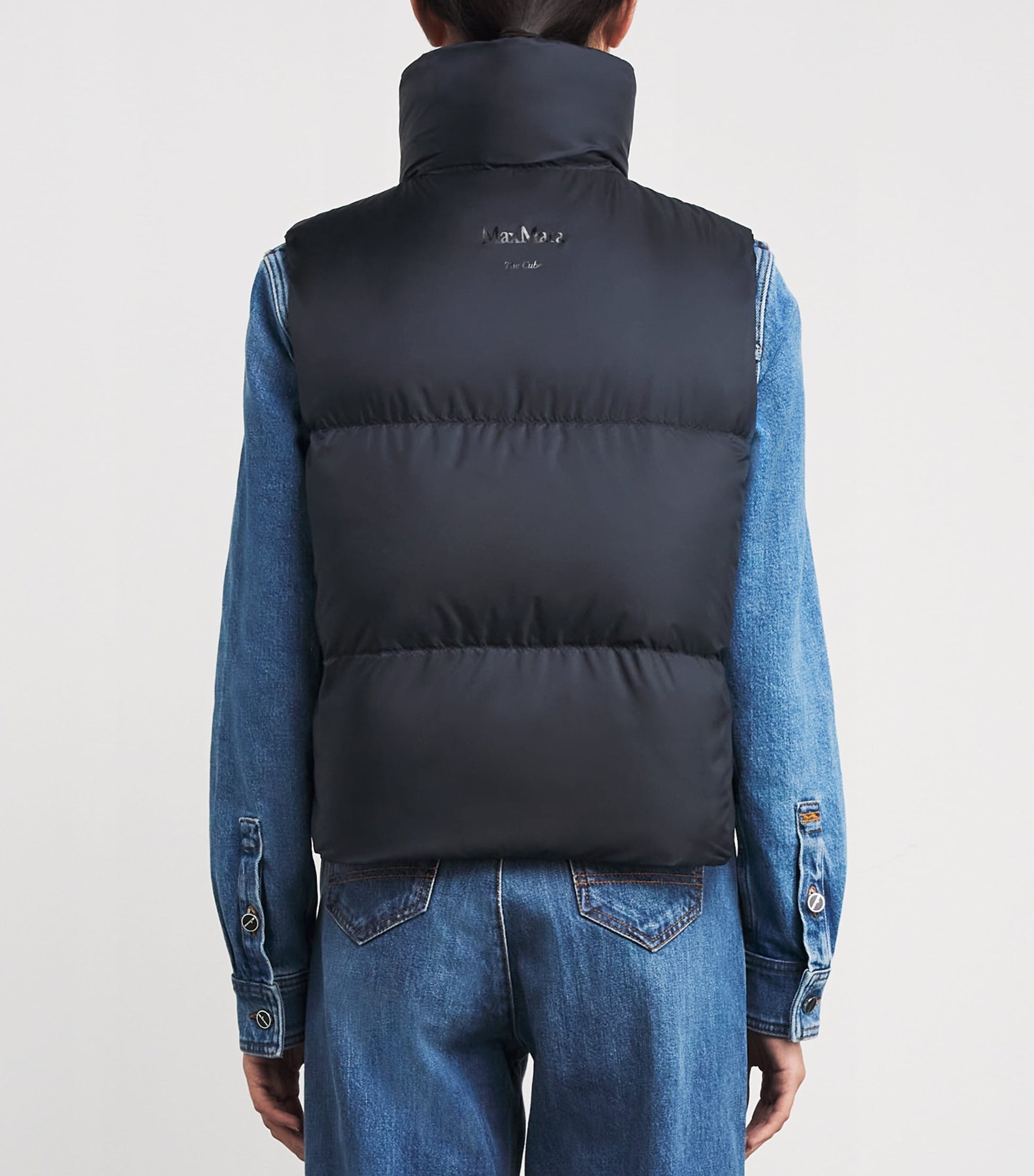 Max Mara Blue The Cube Quilted Gilet