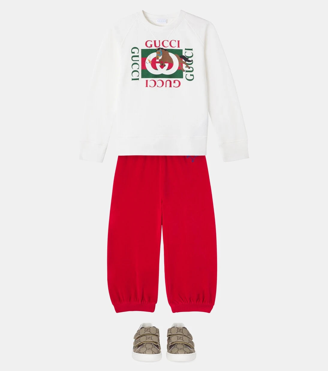 Gucci Kids - x Euan Roberts cotton fleece sweatshirt