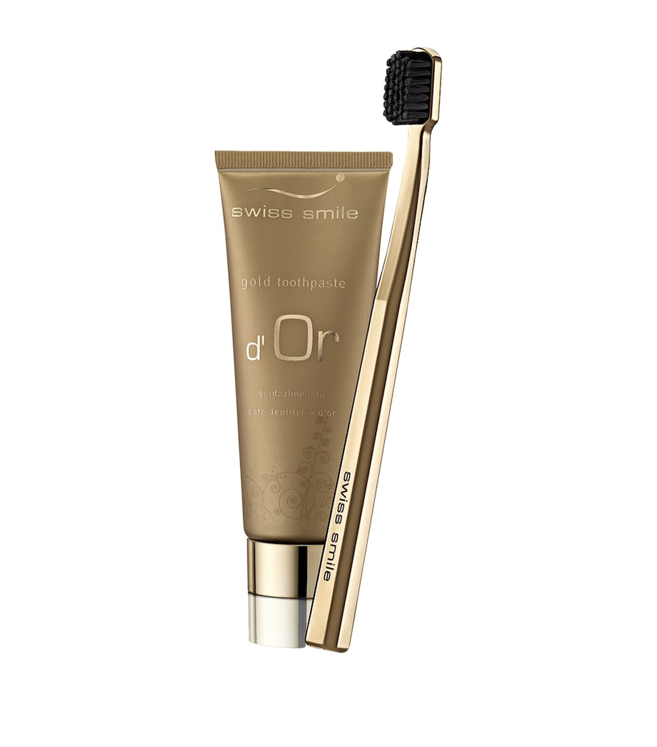 Curaden D'Or Toothpaste and Toothbrush