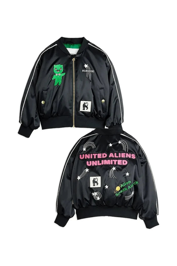 Детско яке бомбър Mini Rodini United aliens