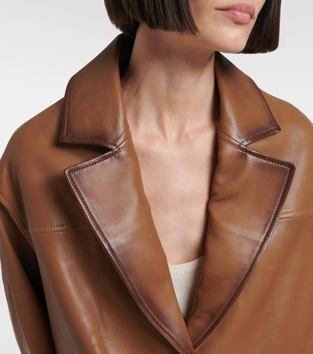 Dorothee Schumacher - Cropped leather jacket