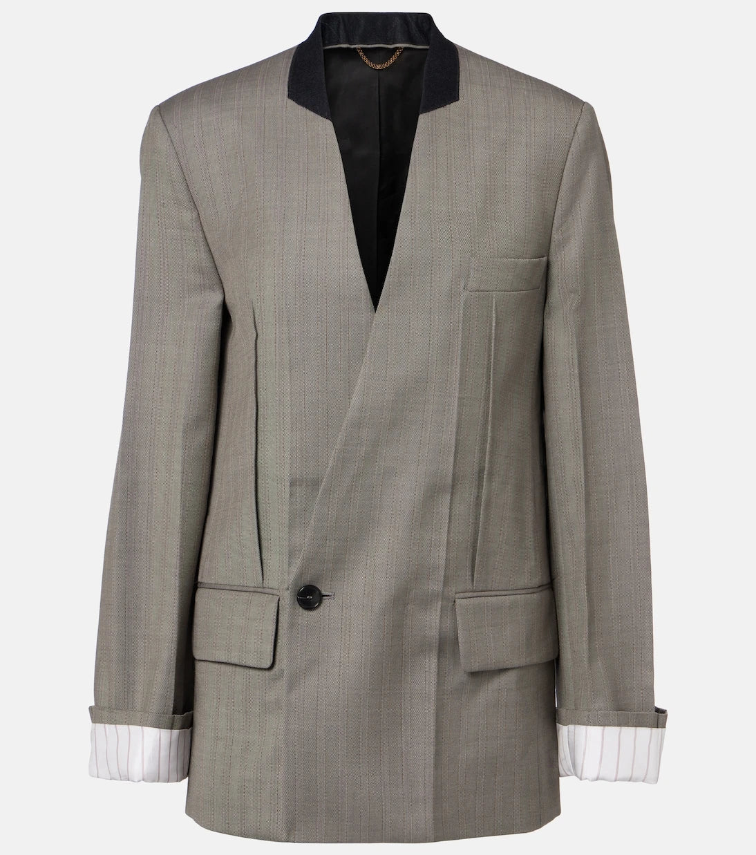 Victoria Beckham - Balıksırtı saf yün blazer