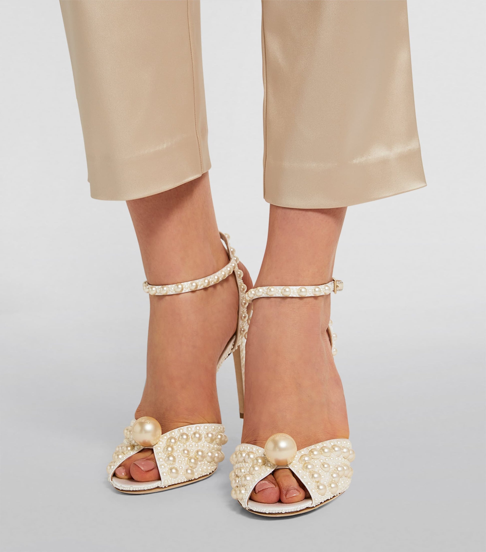 Sacora 100 Satin Pearl Sandals