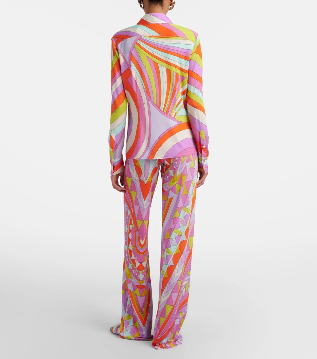 Pucci - Manuba jersey satin wide-leg pants