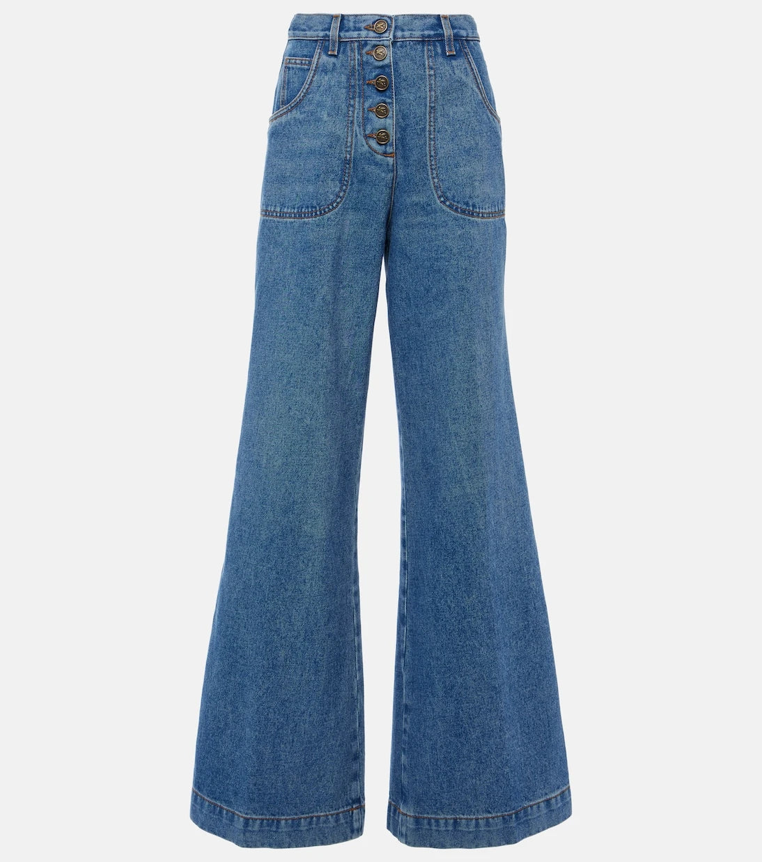 Etro - High-rise flared jeans