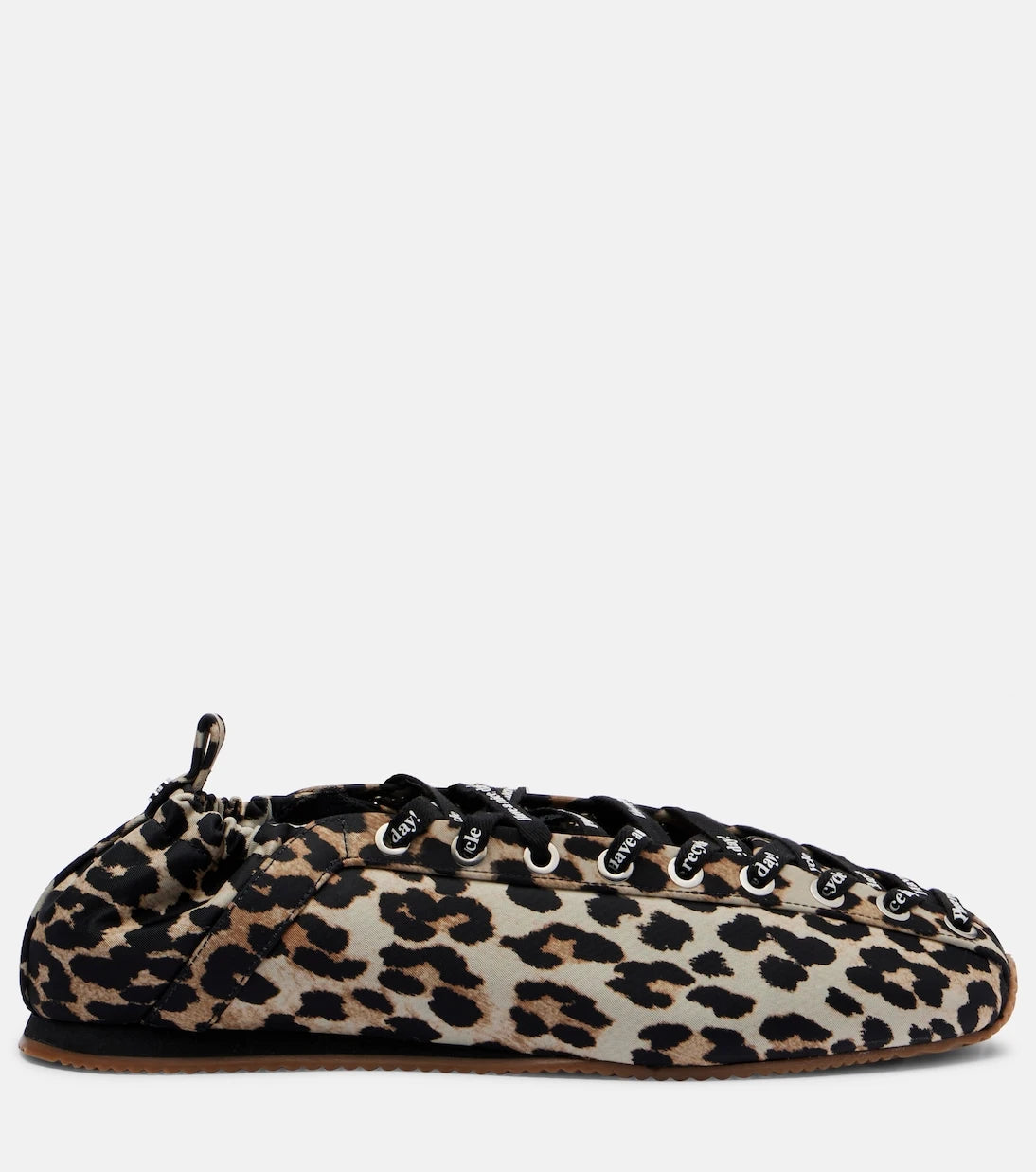 Ganni - Leopard-print ballet flats