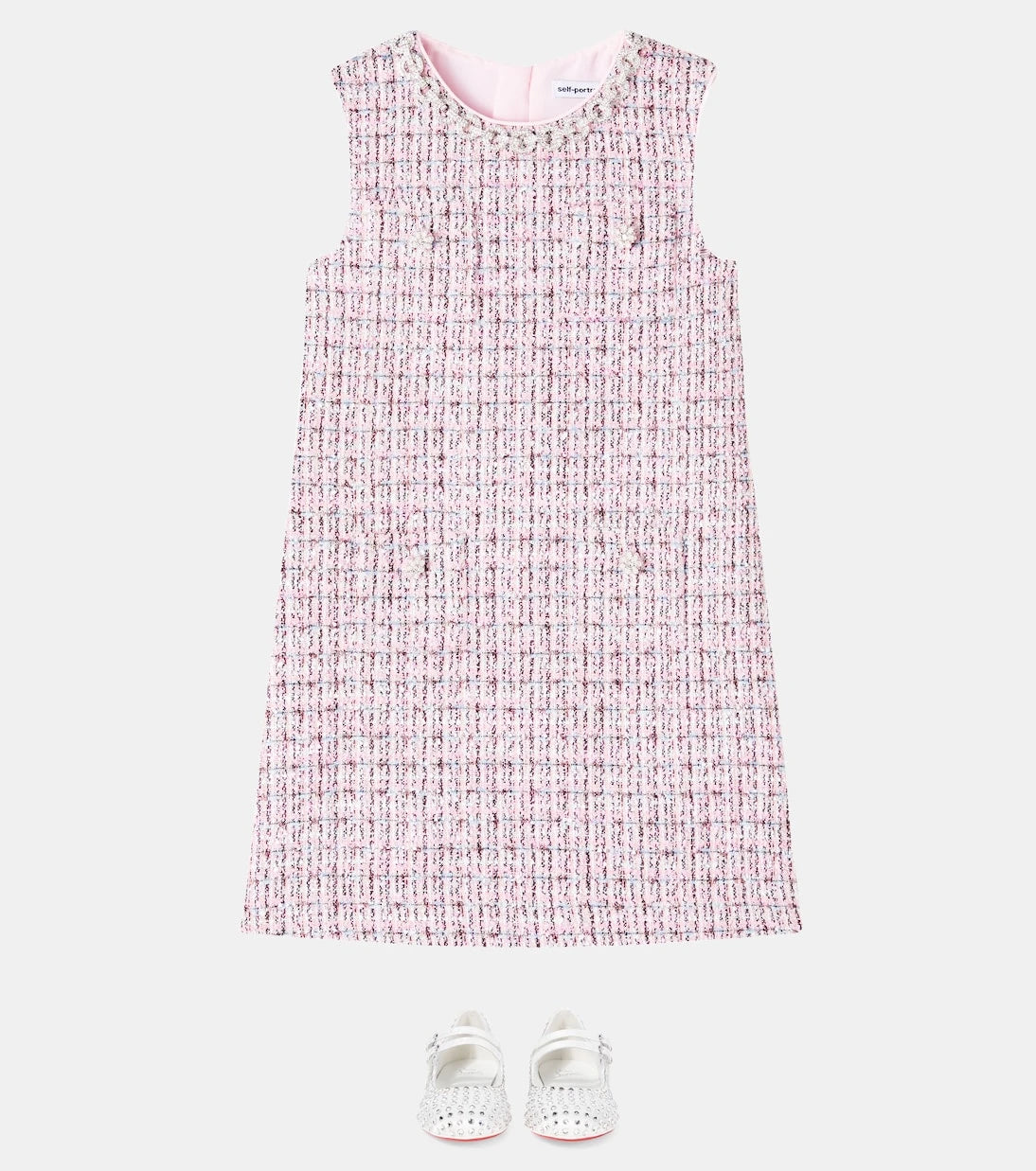 Self-Portrait Kids - Bouclé dress