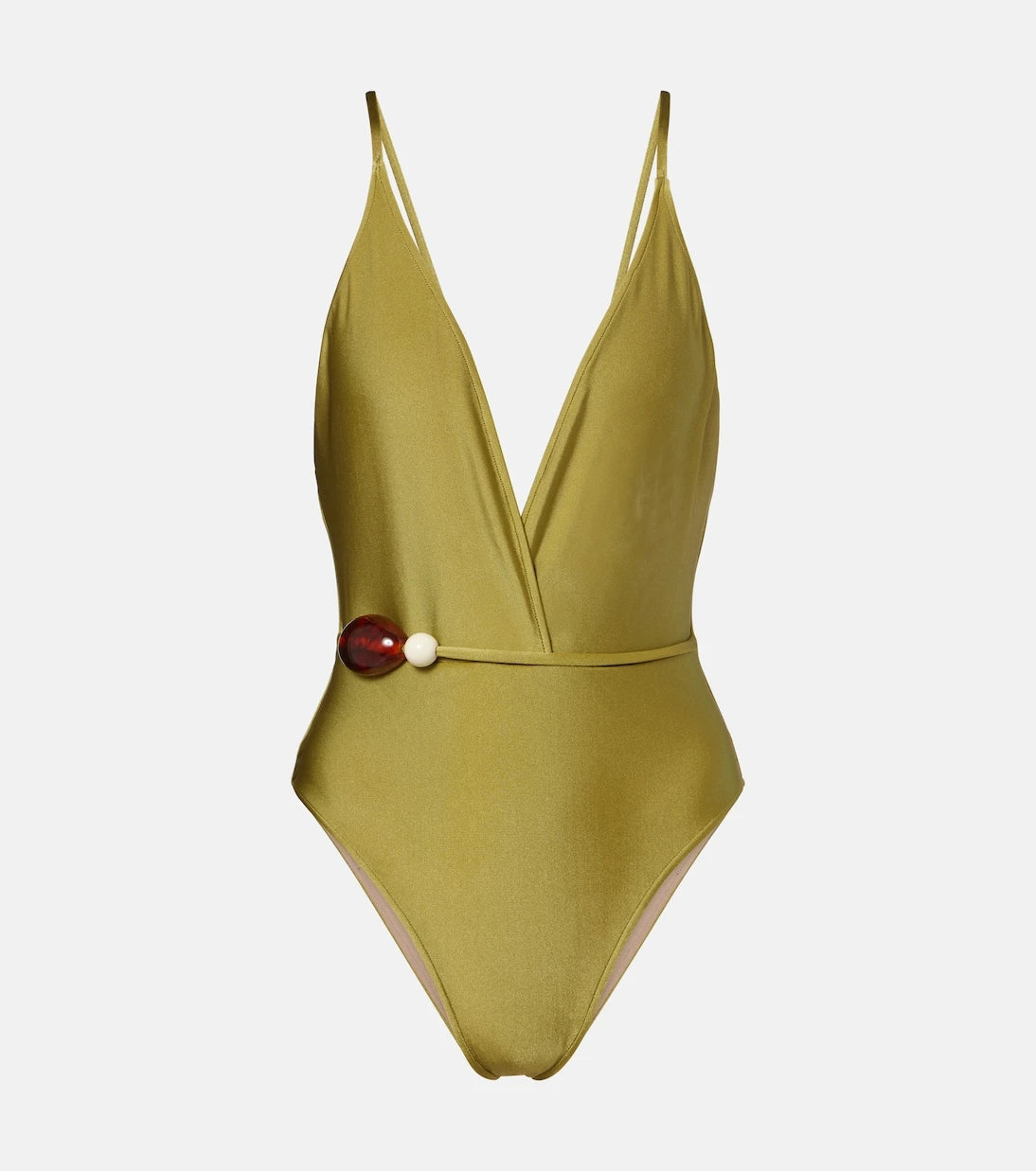 Adriana Degreas - Belted embellished swimsuit