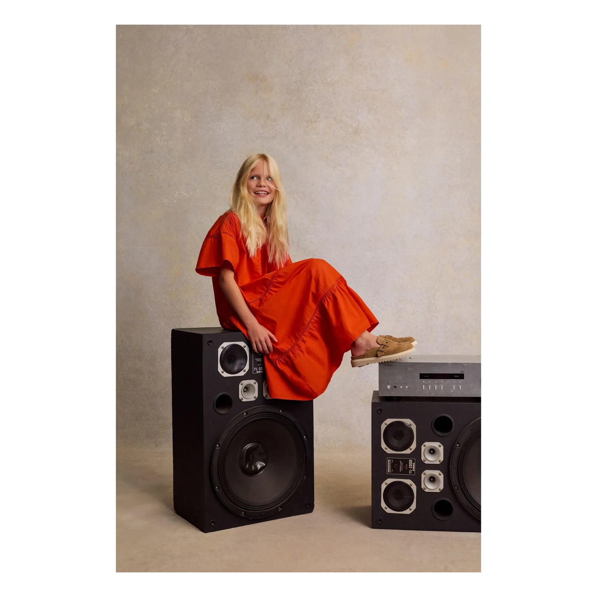 Zadig & Voltaire - Buttoned Ruffle Dress | Blood orange