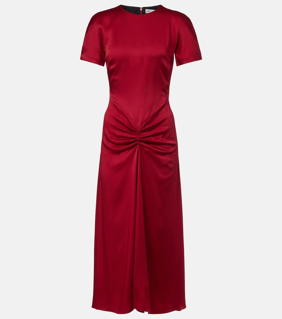 Victoria Beckham - Gathered satin midi dress
