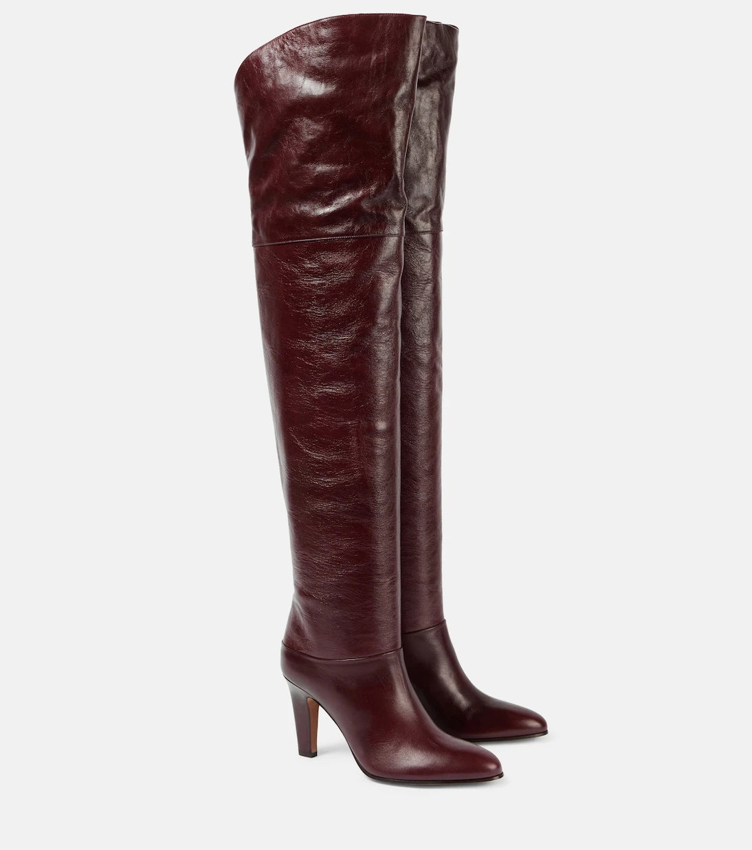 Chloé - Eve 85 leather over-the-knee boots