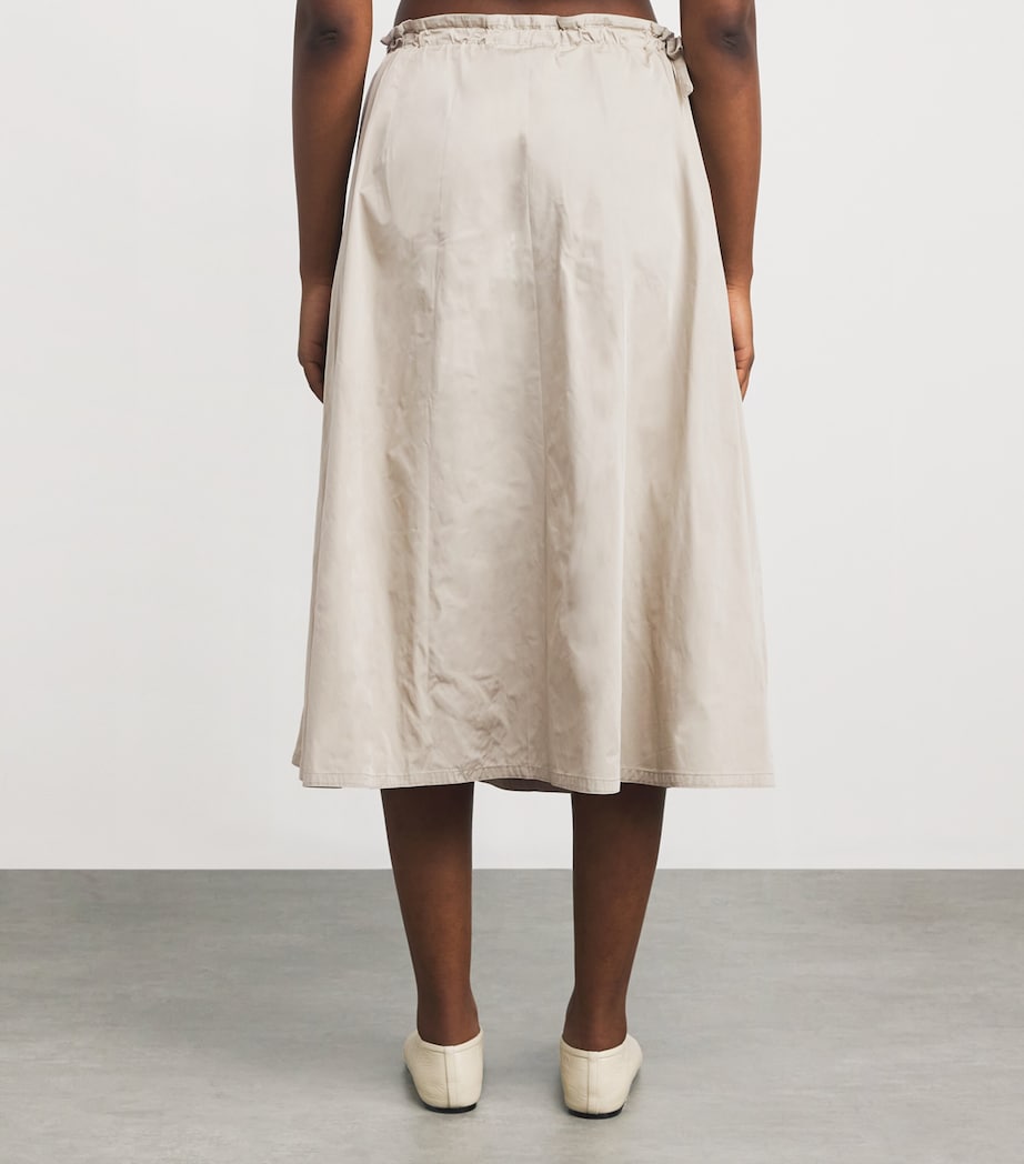 Nadine Mos Beige Technical Midi Skirt