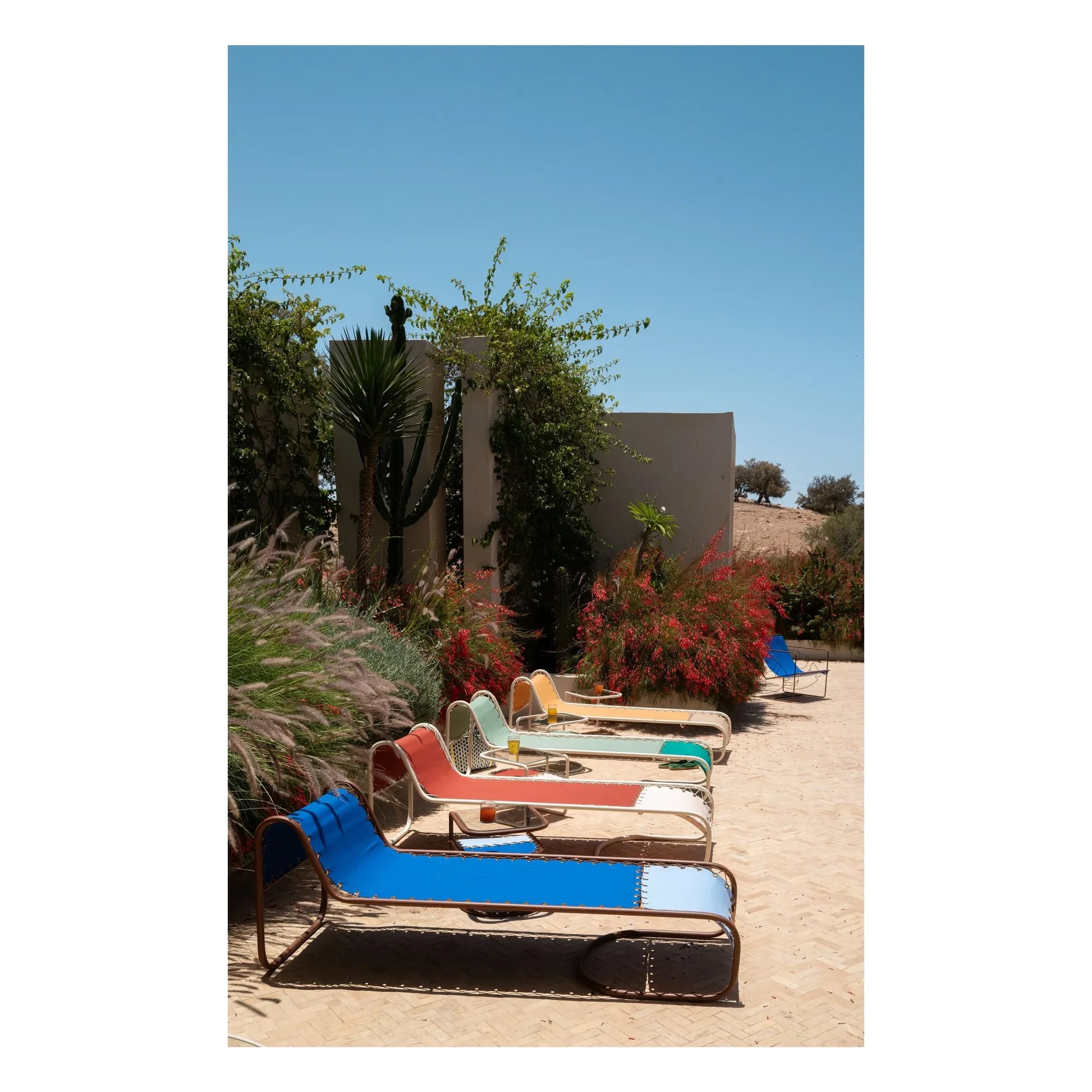 Honoré - Campo outdoor deckchair  | Terracotta