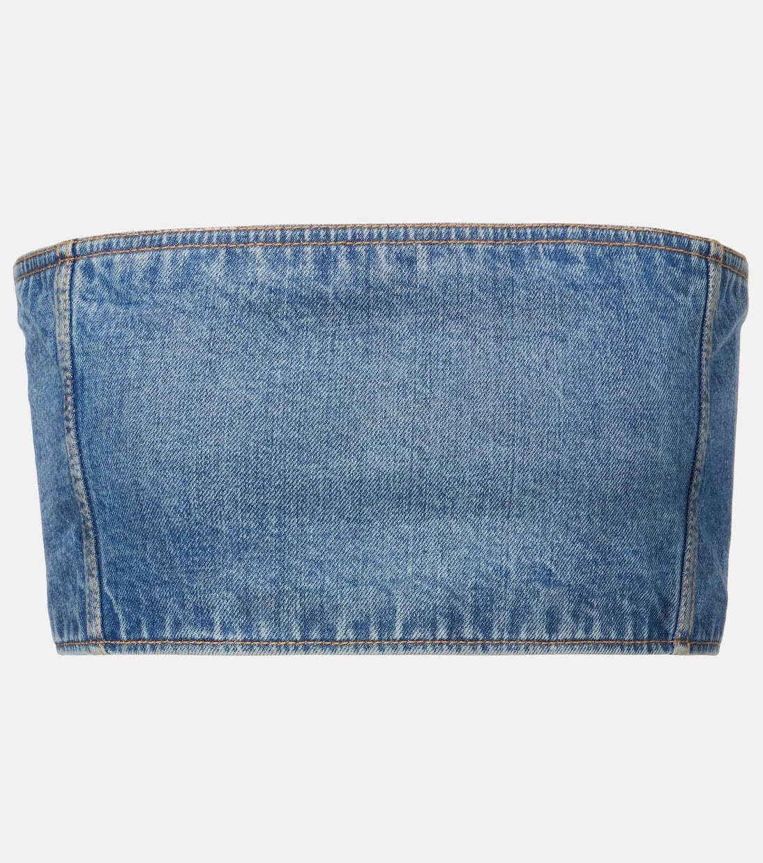 Alaïa - Denim crop top