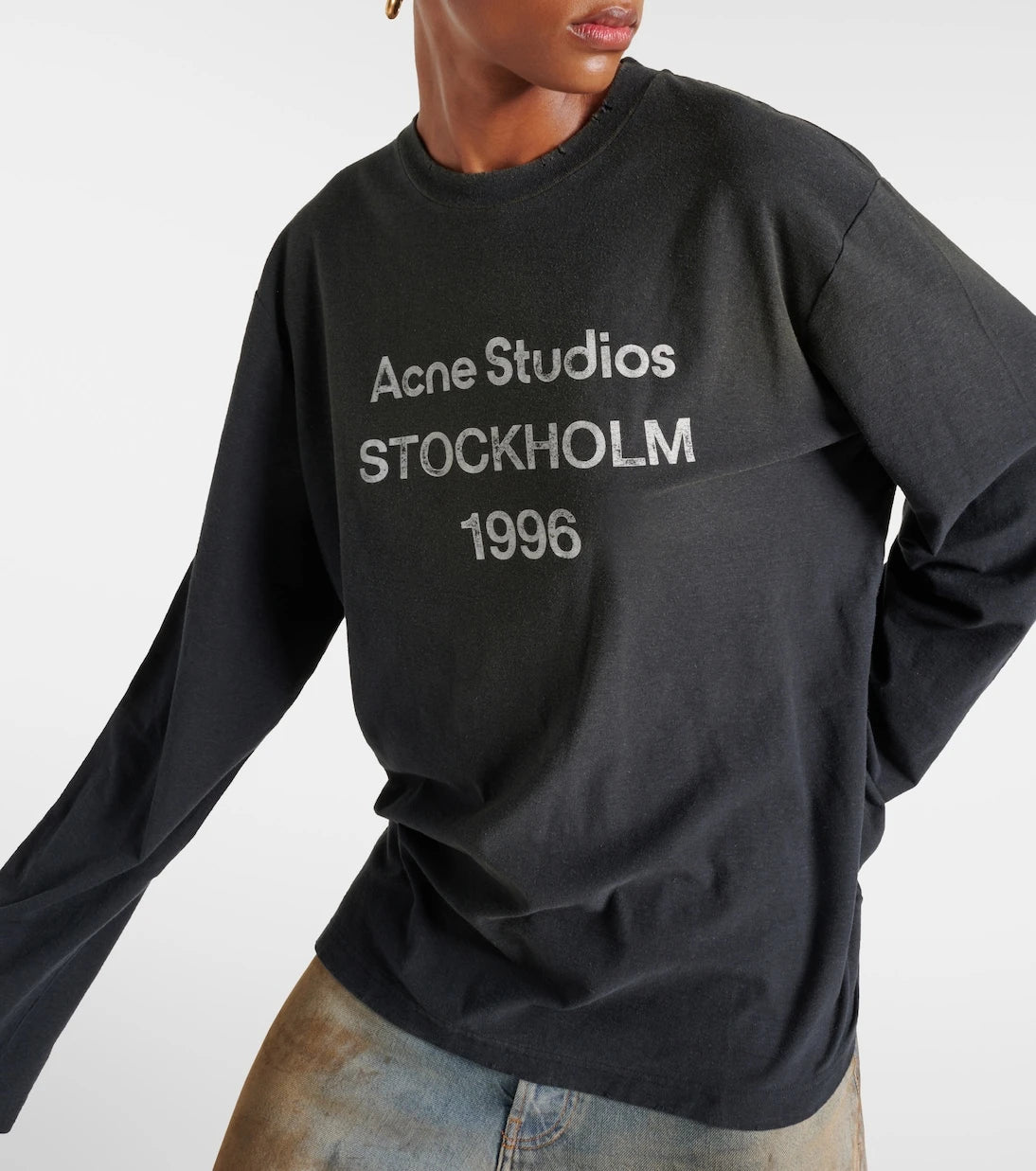 Acne Studios - Logo cotton-blend top