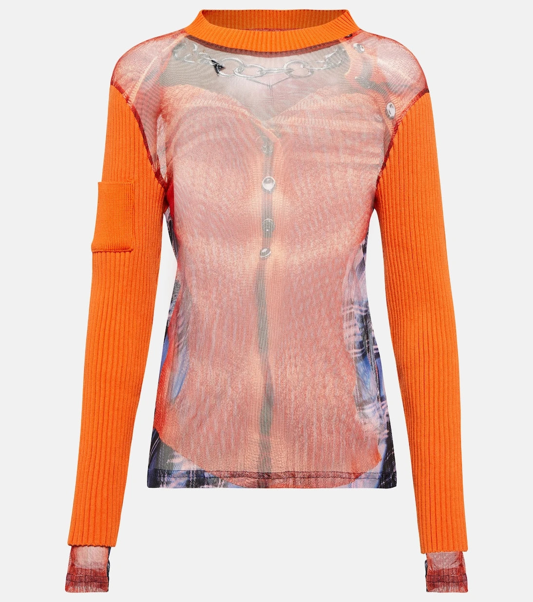 Y/Project - x Jean Paul Gaultier Trompe L'Oeil top