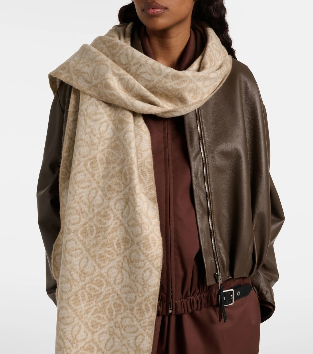 Loewe - Anagram wool and cashmere scarf