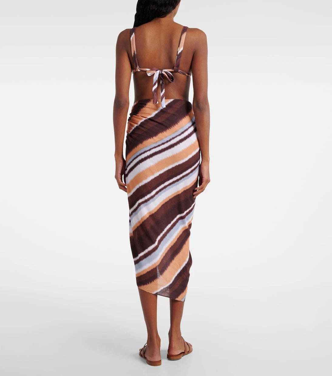 Faithfull - Abaya striped beach cover-up