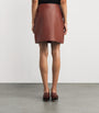 Liberowe Brown Maha Leather Mini Skirt