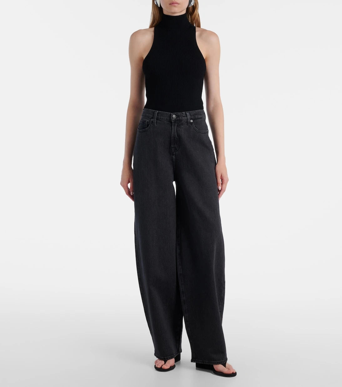7 For All Mankind - جينز بالون بقصة أرجل واسعة
