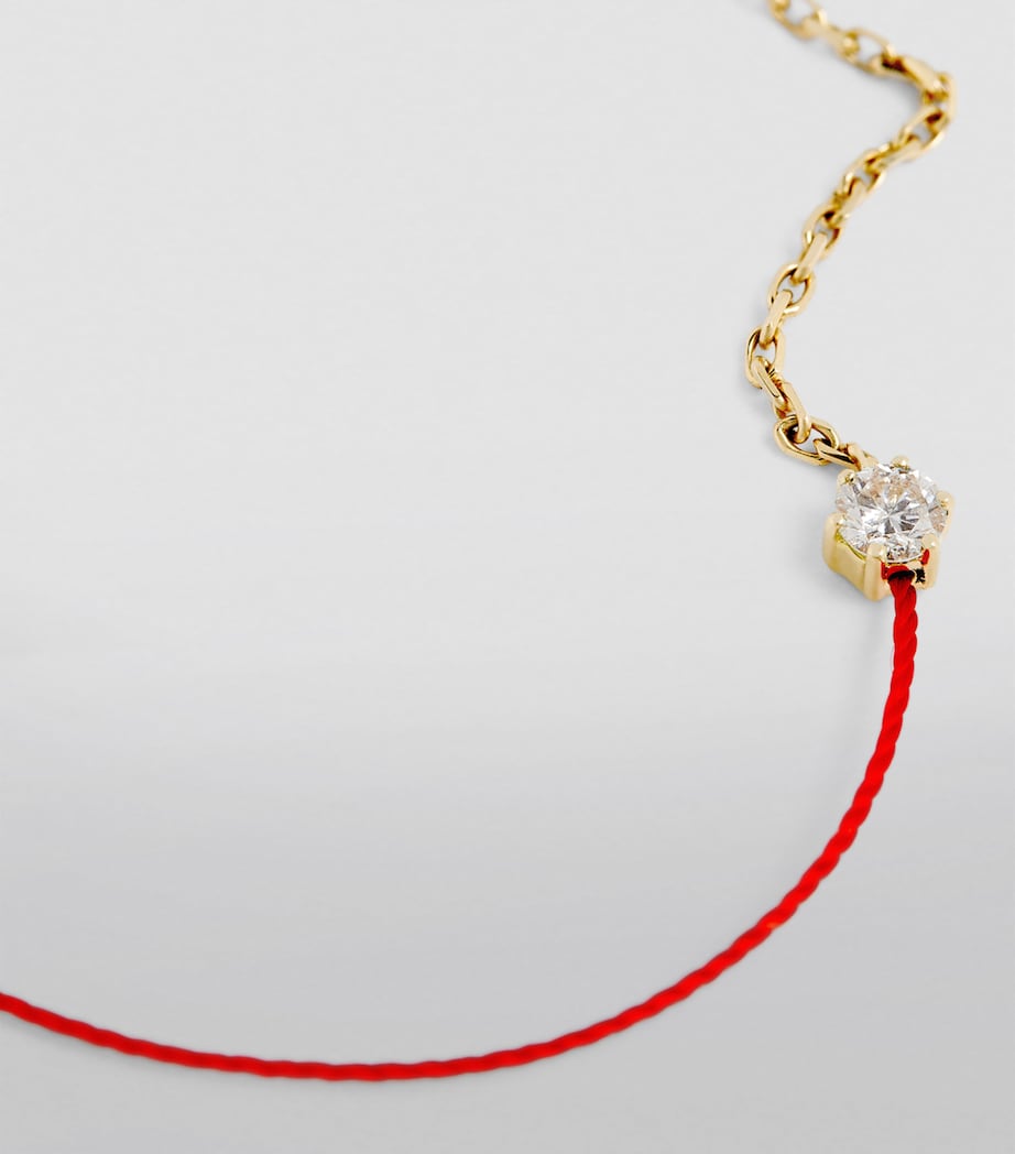 Yellow Gold and Diamond Absolu Thread Bracelet