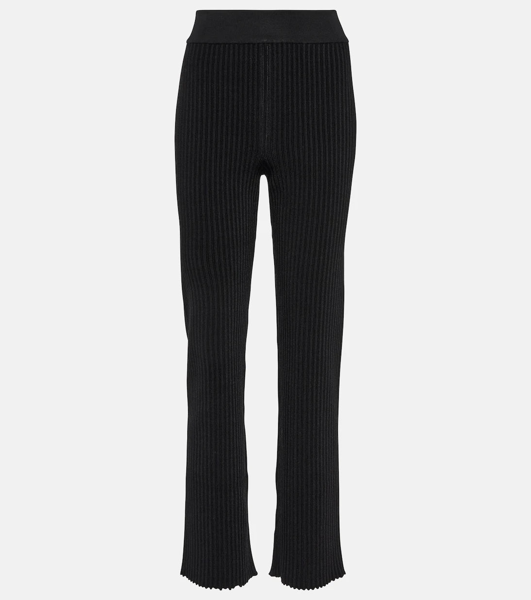 Alaïa - Ribbed-knit straight-leg pants