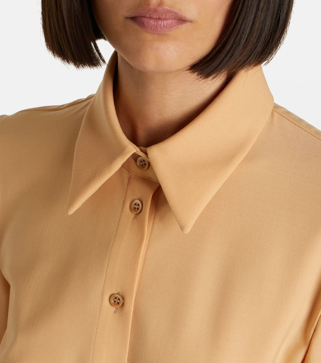Mugler - Pleated shirt