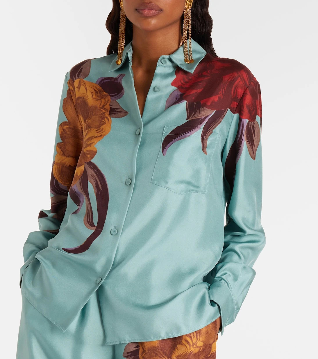 La DoubleJ - Boy floral silk shirt