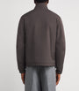 Fioroni Cashmere Beige Virgin Wool Reversible Bomber Jacket