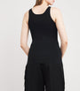 Toteme Black Rib-Knit Tank Top