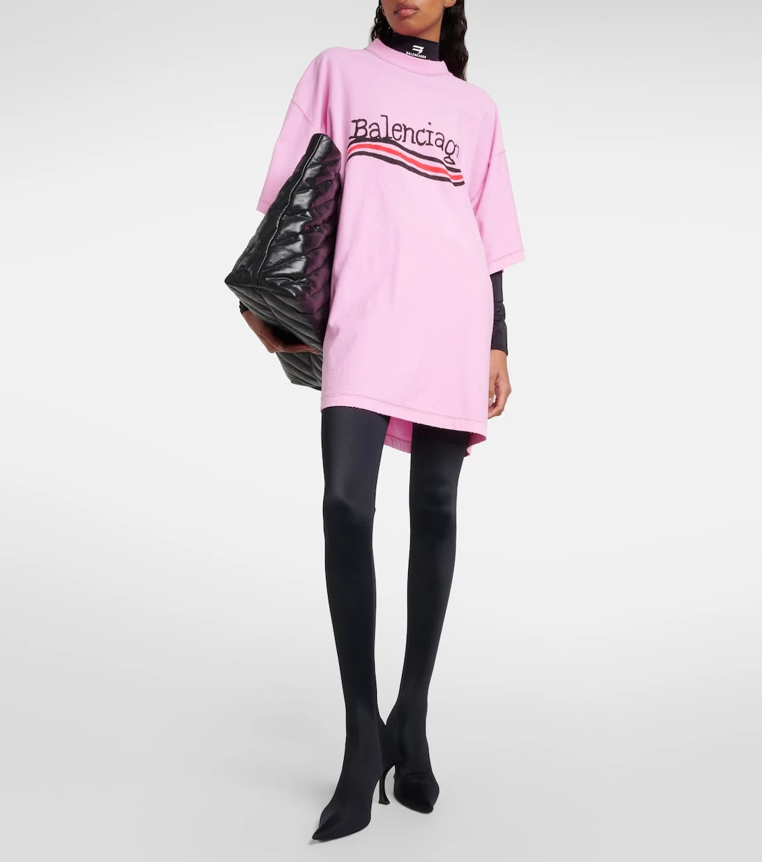 Balenciaga - جزمة Hourglass فوق الركبة