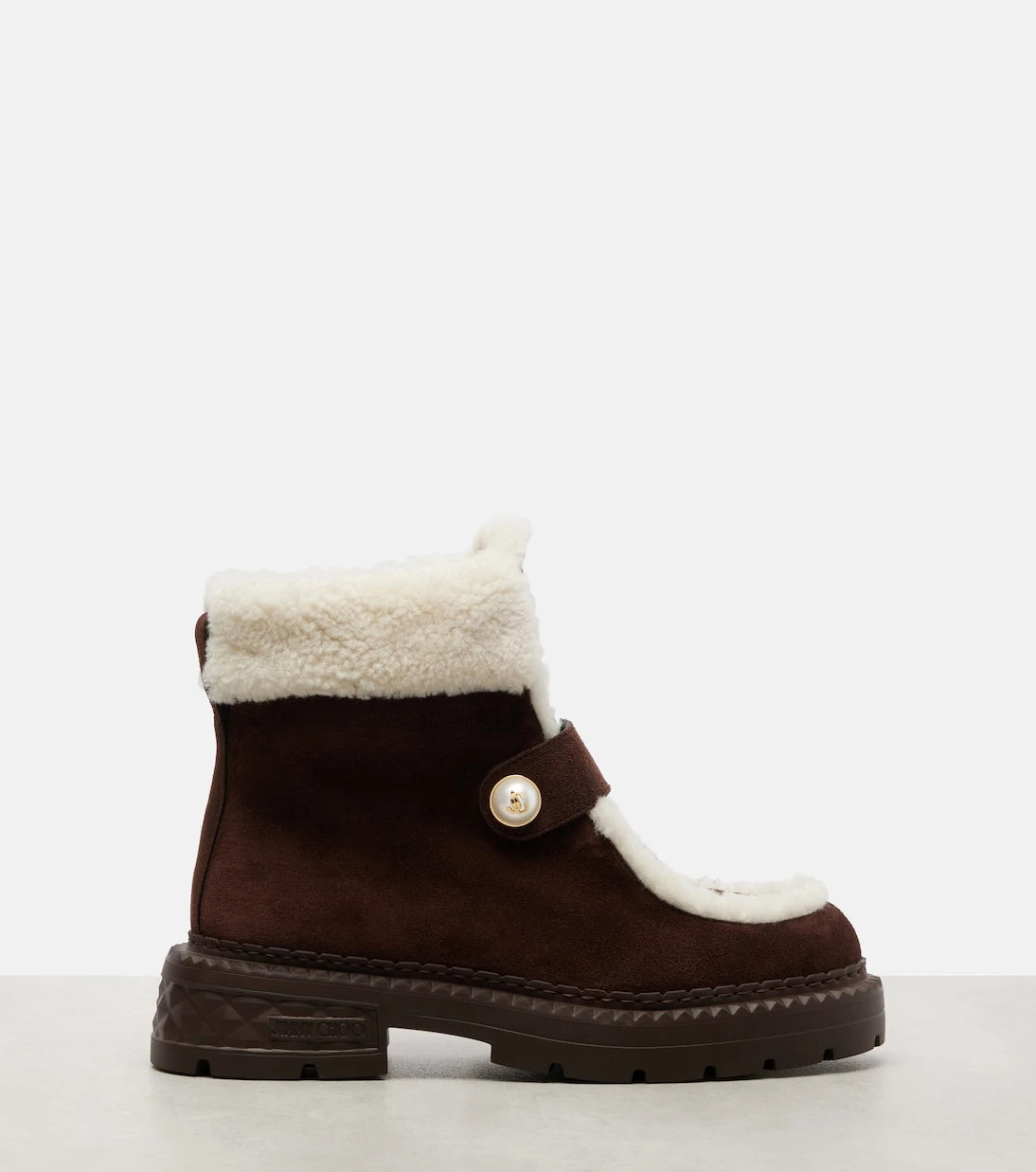 Jimmy Choo - Shea suede and shearling ankle boots