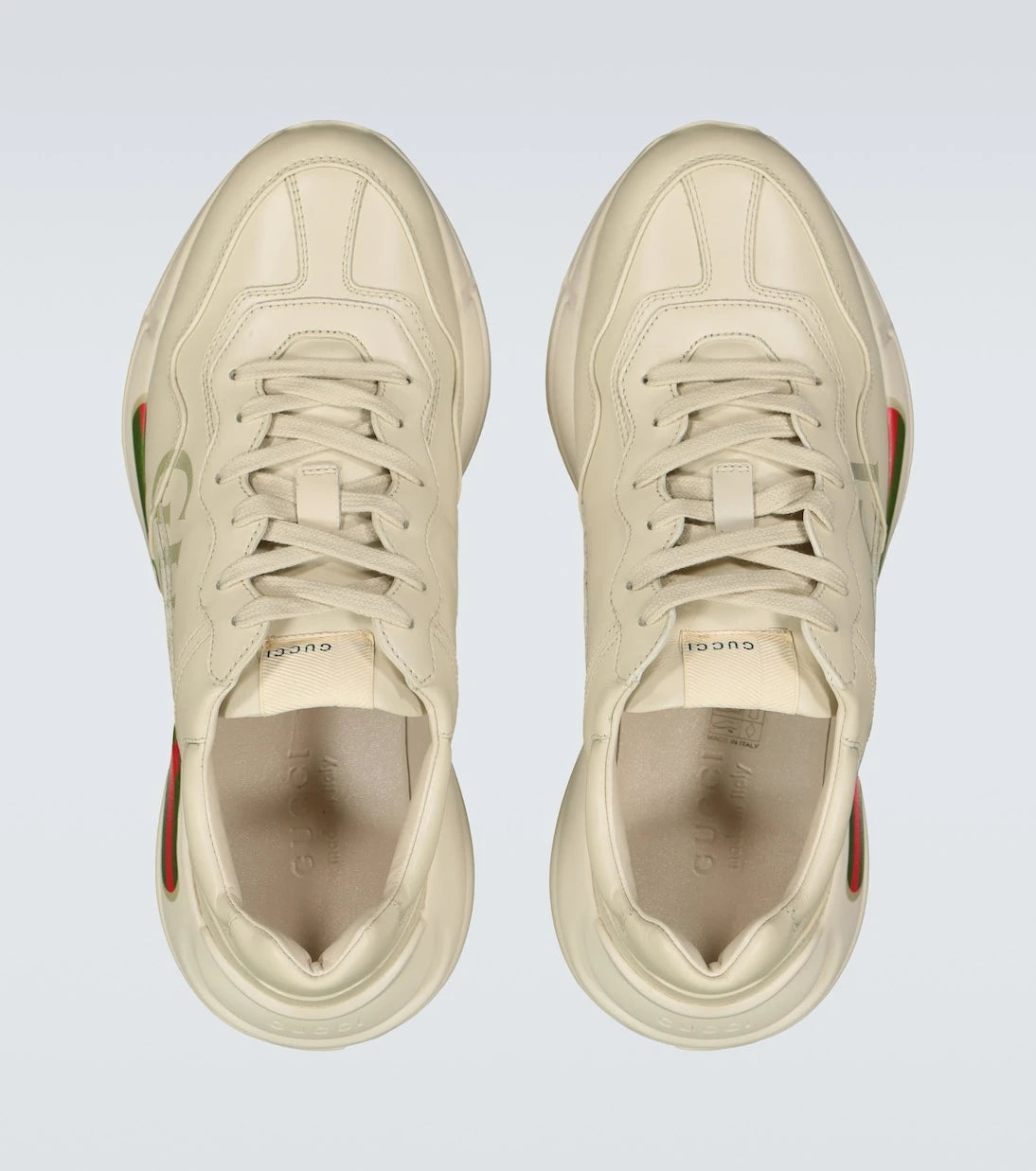 Gucci - حذاء سنيكرز Rhyton الجلدي