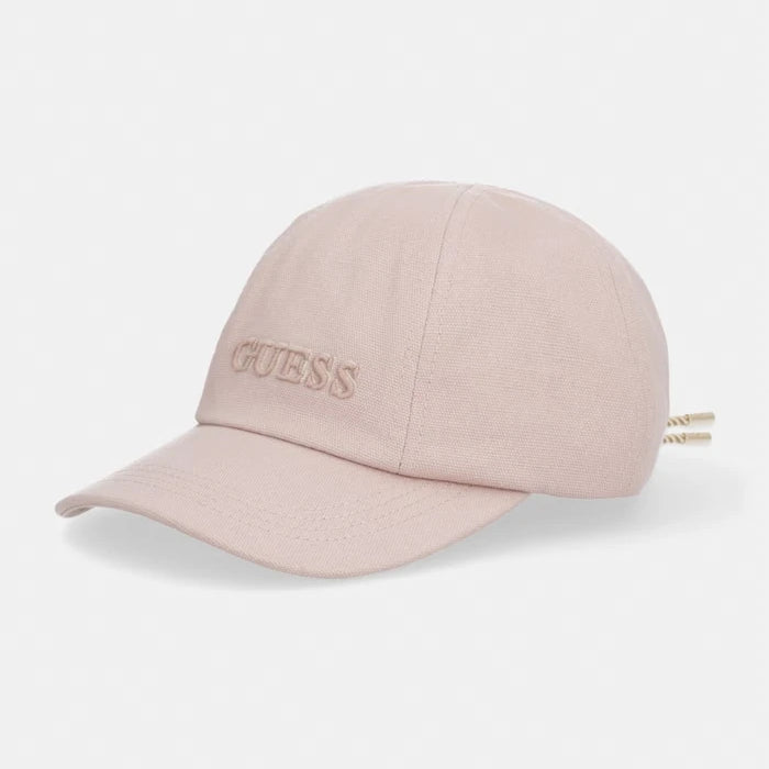 Guess Шапка с козирка дамска от памук GABARDINE